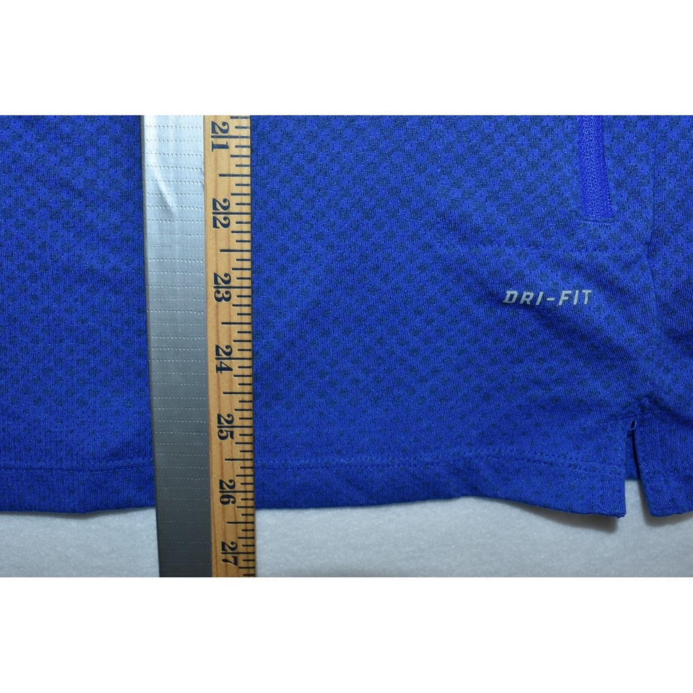 Nike Active Cool Tailwind Dri Fit Men's Shirt Size S Blue Workout w/Pocket - Picture 9 of 10